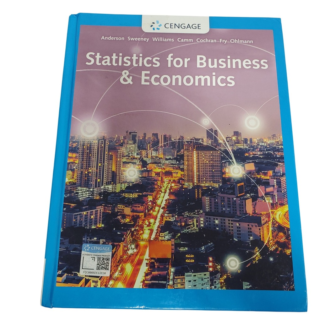 Statistics for Business & Economics 14th Edition Anderson Sweeney Williams Camm
